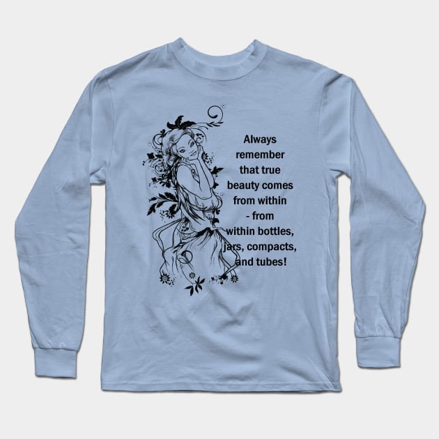 True Beauty Within Long Sleeve T-Shirt by SpiceTree